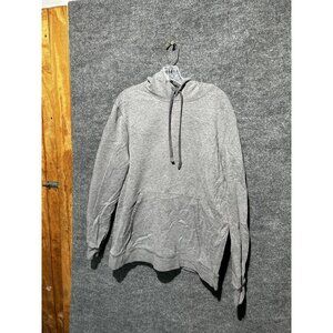 Tek Gear Hoodie Mens XL Gray Pullover Fleece Kangaroo Pocket Sweatshirt Basic